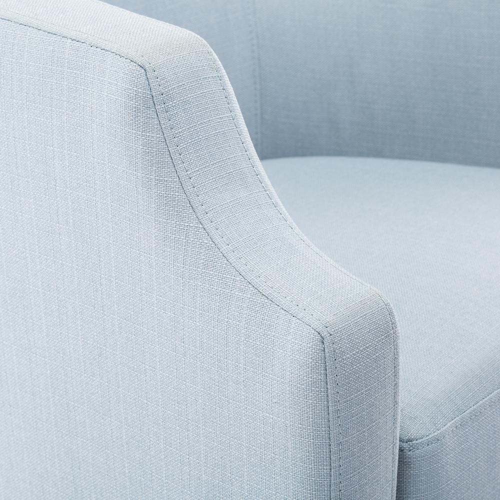 Infinity Sky Blue Swivel Glider Barrel Chair. Picture 5