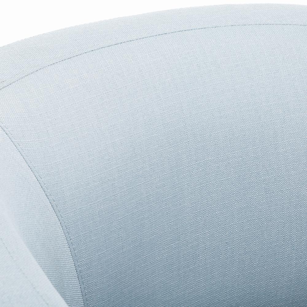Infinity Sky Blue Swivel Glider Barrel Chair. Picture 7