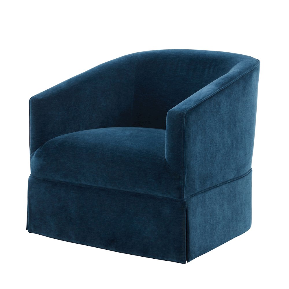Elm Baltic Skirted Swivel Chair. Picture 7