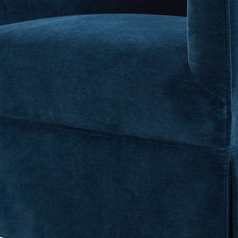 Elm Baltic Skirted Swivel Chair. Picture 12