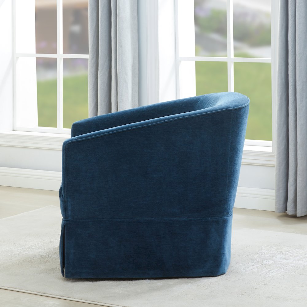 Elm Baltic Skirted Swivel Chair. Picture 19