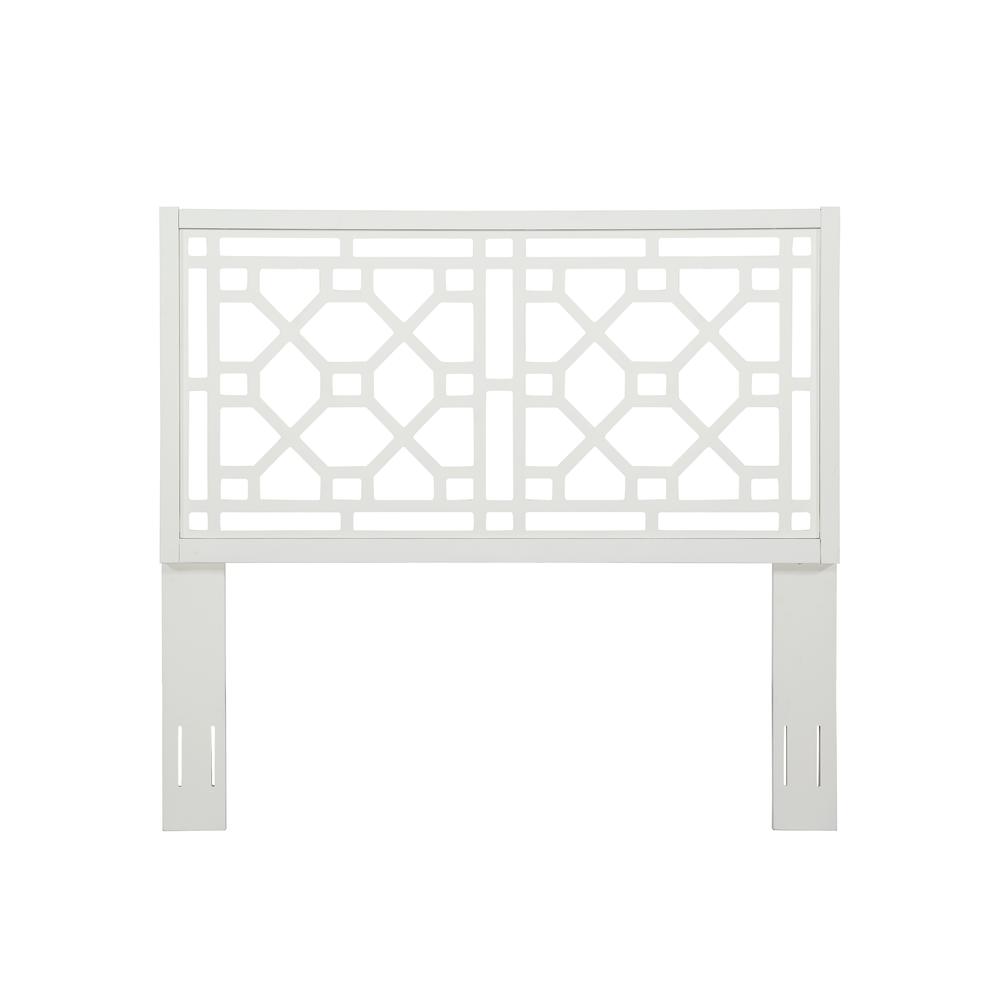 Thomas Chippendale White Headboard - Queen/Full. Picture 1