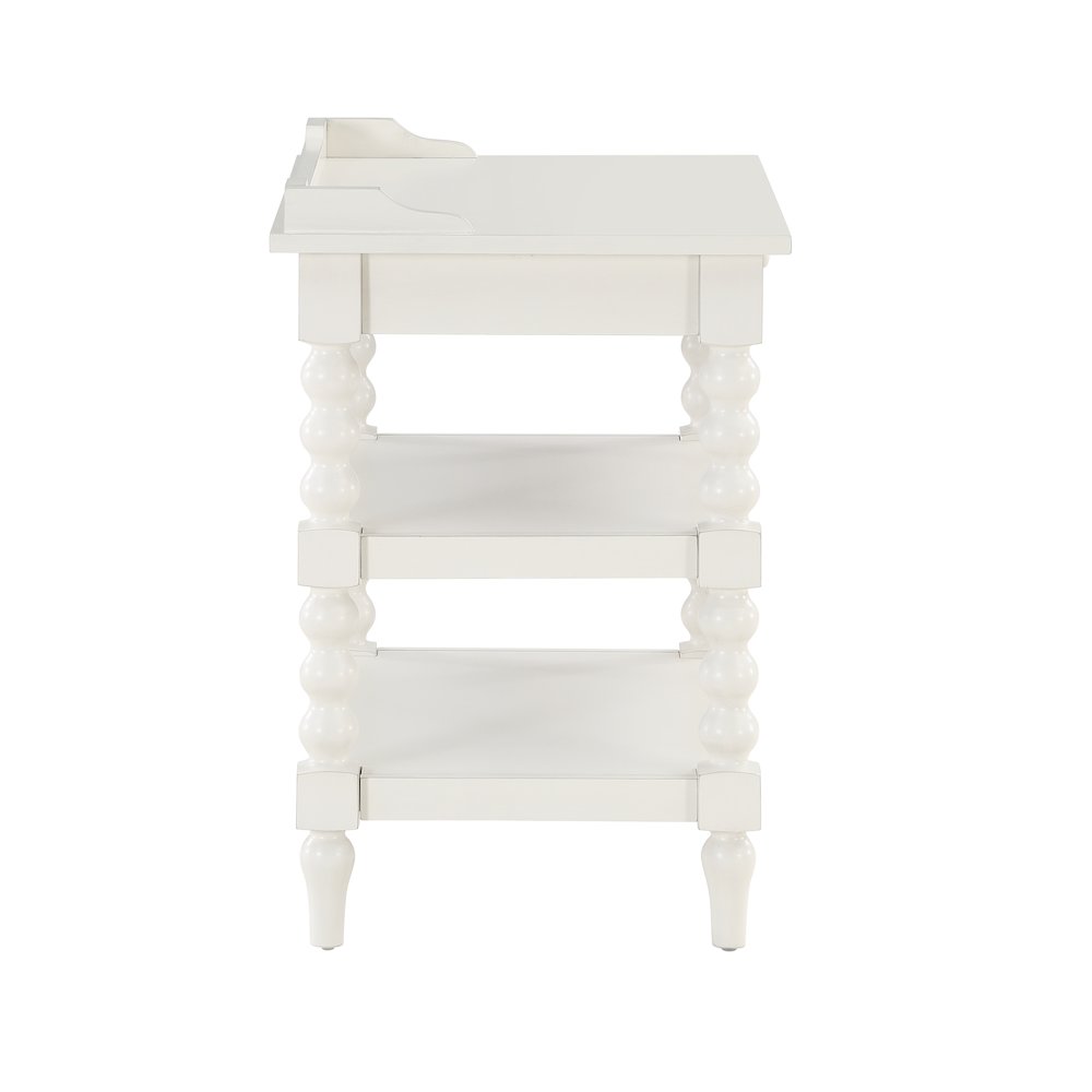 Averly Antique White Nightstand. Picture 4