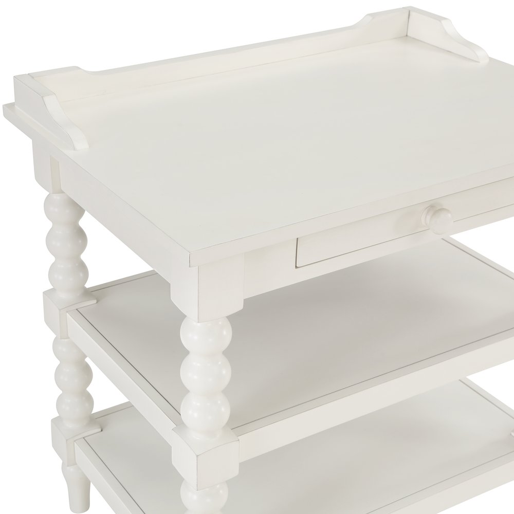 Averly Antique White Nightstand. Picture 5