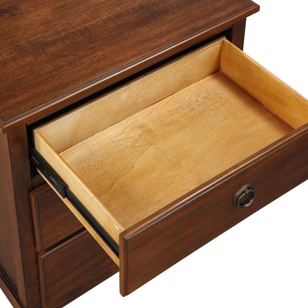 Cambridge Brown 3-Drawer Nightstand. Picture 7