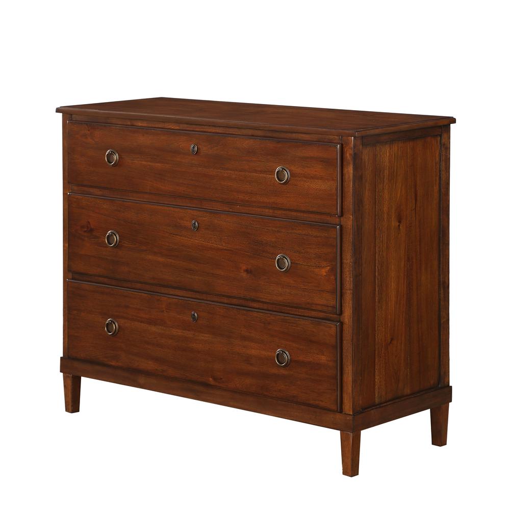 Cambridge Brown 3 Drawer Dresser. Picture 1