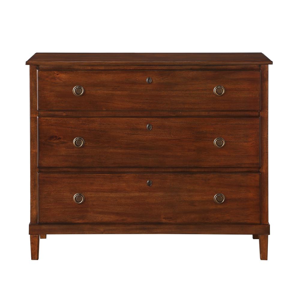 Cambridge Brown 3 Drawer Dresser. Picture 2