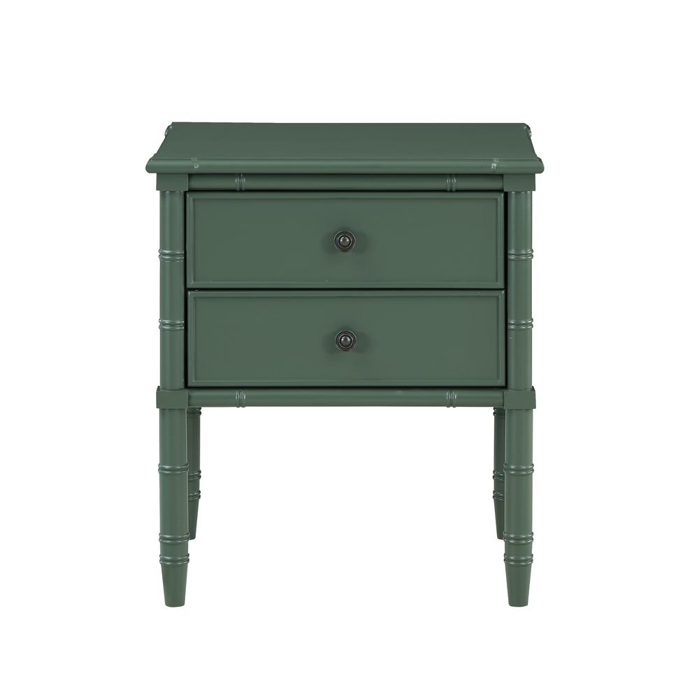 Ellison 2 Drawer Nightstand - Vintage Green. Picture 2