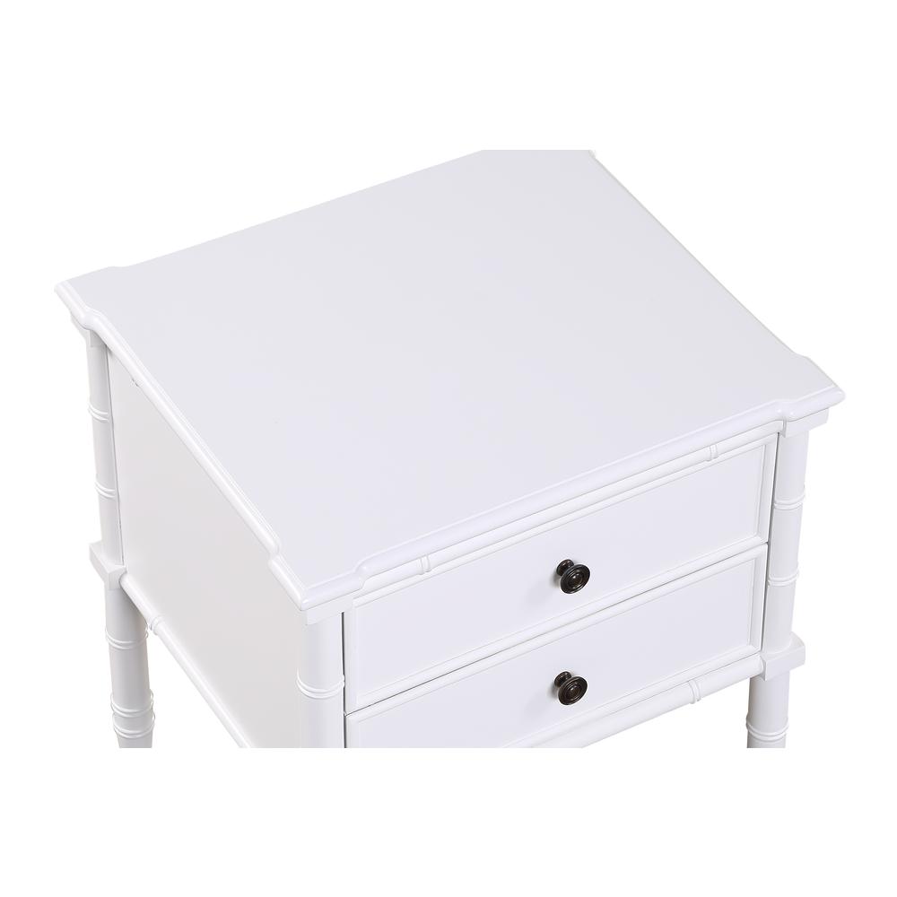 Ellison 2 Drawer Nightstand - White. Picture 7