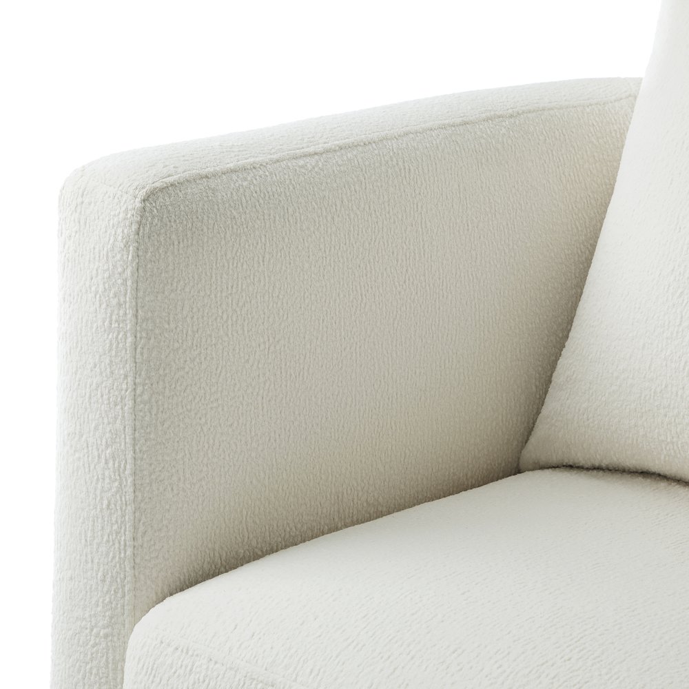 Sheldon Ivory Performance Fabric Swivel Barrel Chair. Picture 4
