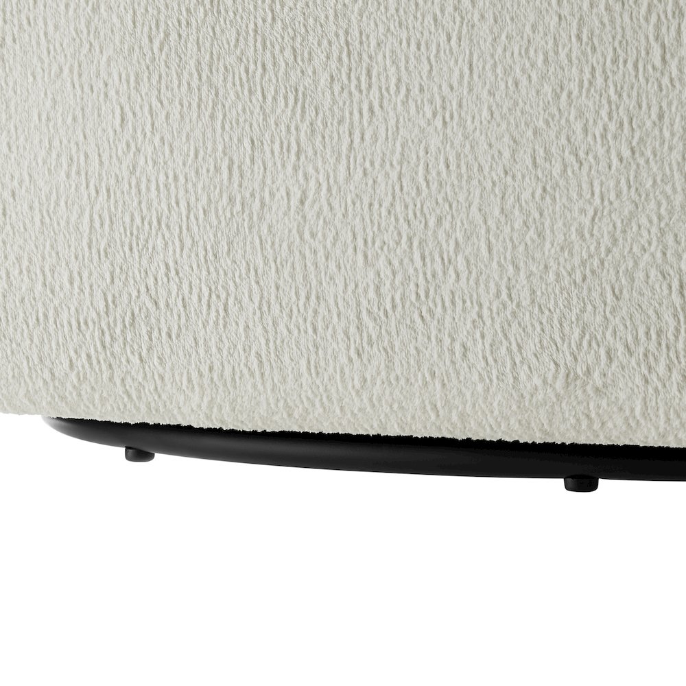 Sheldon Ivory Performance Fabric Swivel Barrel Chair. Picture 8