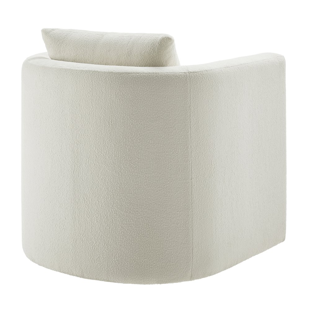Sheldon Ivory Performance Fabric Swivel Barrel Chair. Picture 11