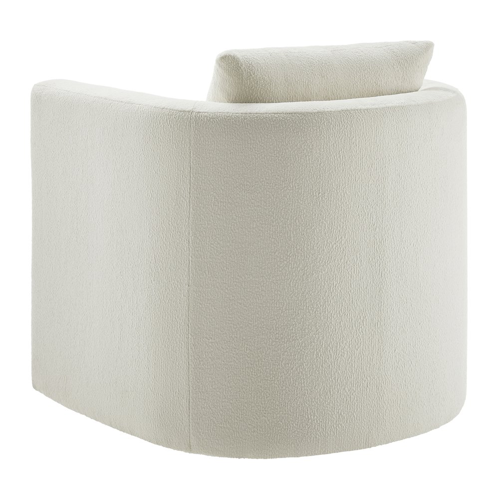 Sheldon Ivory Performance Fabric Swivel Barrel Chair. Picture 14