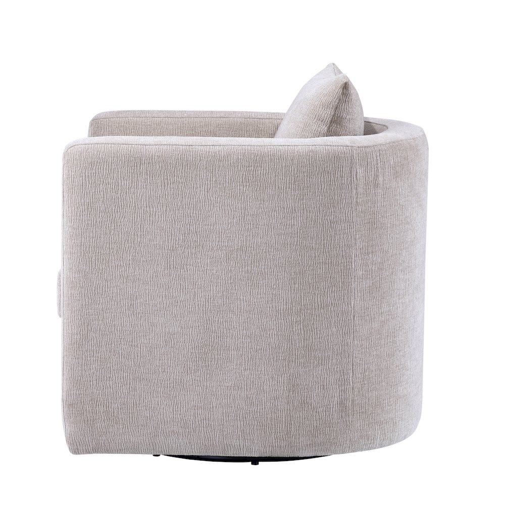 Sheldon Linen Swivel Barrel Chair. Picture 4