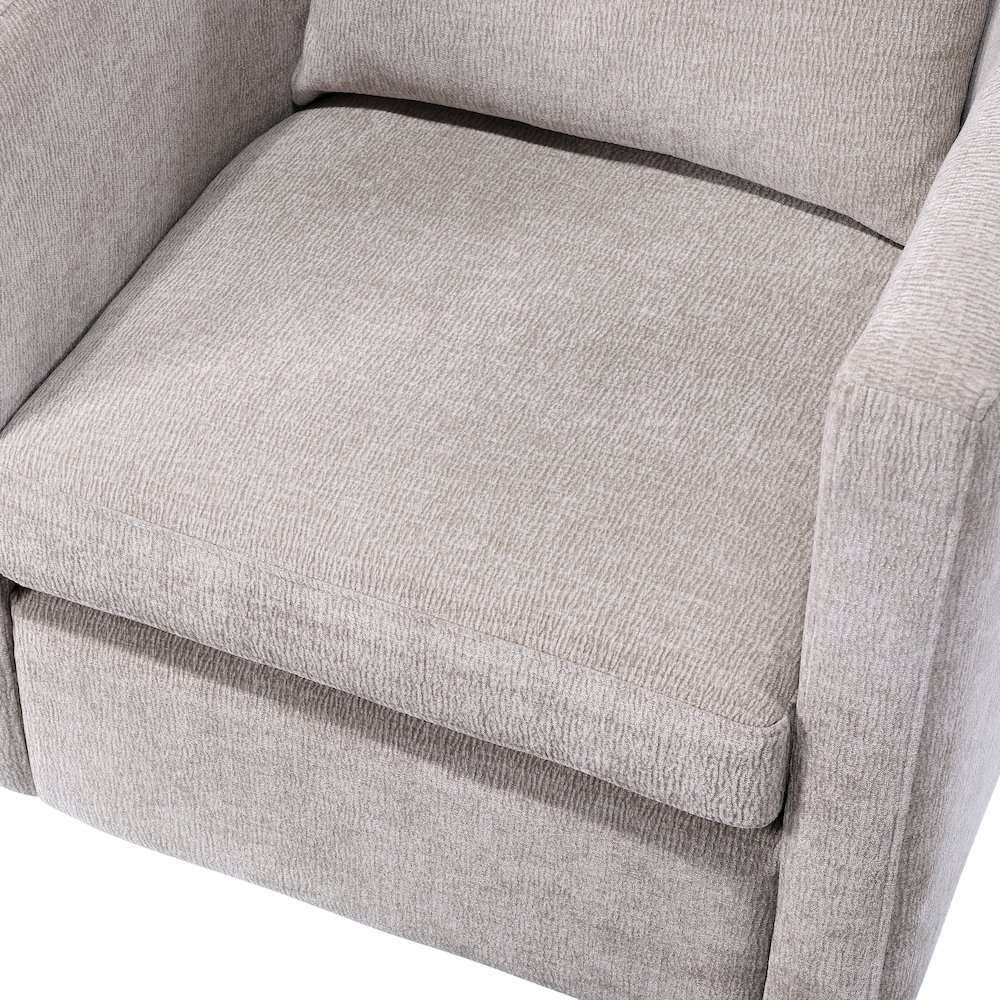 Sheldon Linen Swivel Barrel Chair. Picture 6