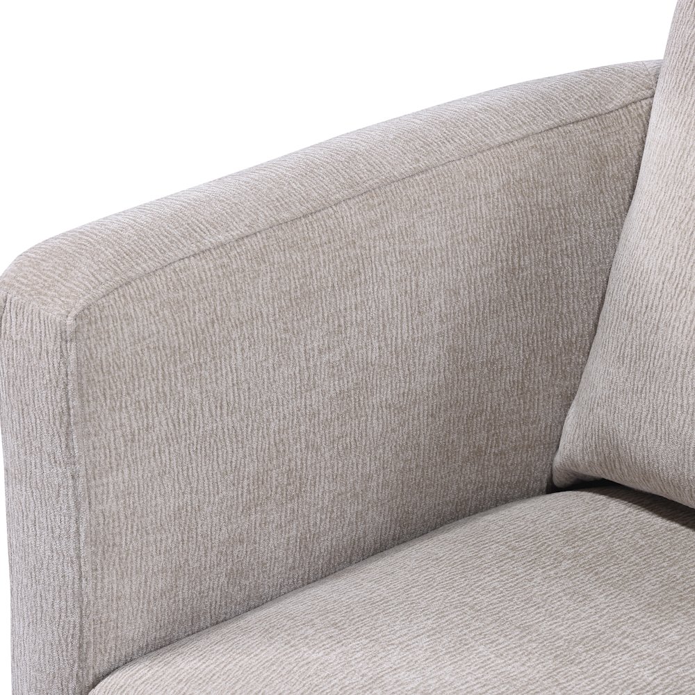 Sheldon Linen Swivel Barrel Chair. Picture 7