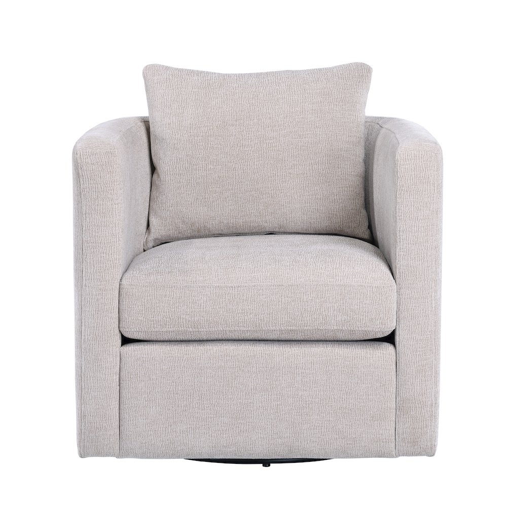 Sheldon Linen Swivel Barrel Chair. Picture 2