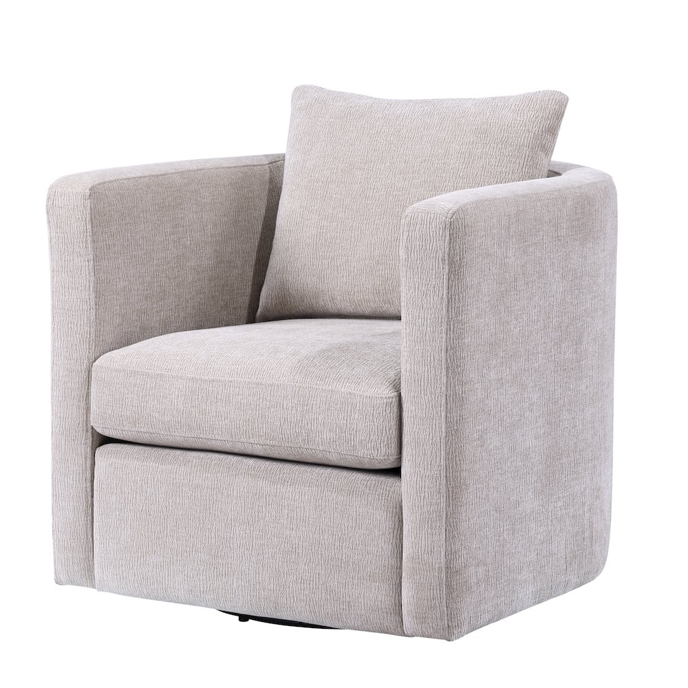 Sheldon Linen Swivel Barrel Chair. Picture 10