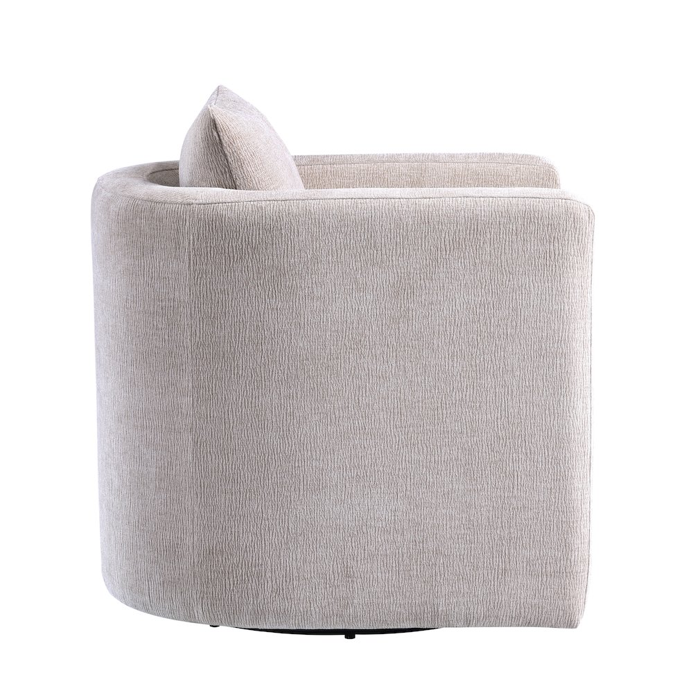 Sheldon Linen Swivel Barrel Chair. Picture 11