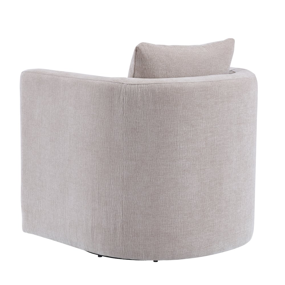 Sheldon Linen Swivel Barrel Chair. Picture 14