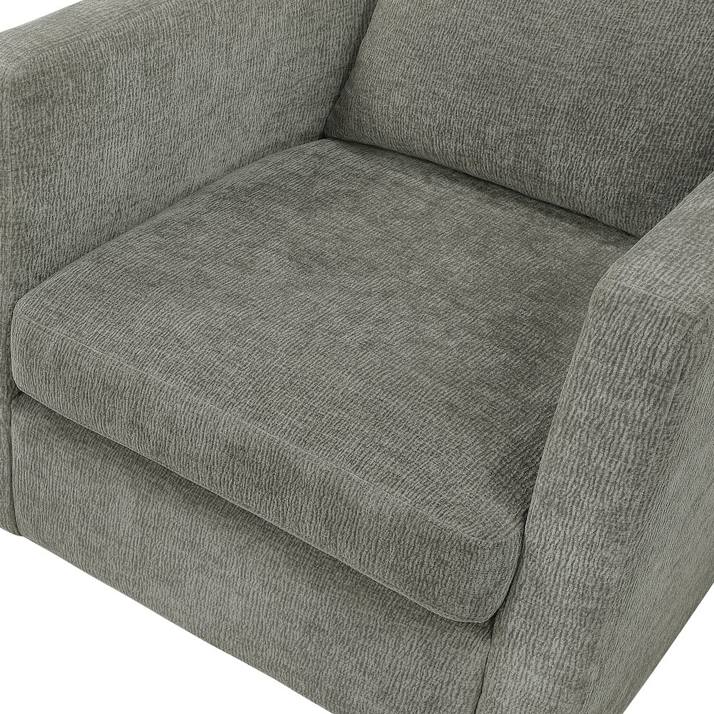 Sheldon Grey Swivel Barrel Chair. Picture 5
