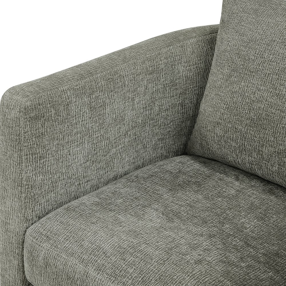 Sheldon Grey Swivel Barrel Chair. Picture 6