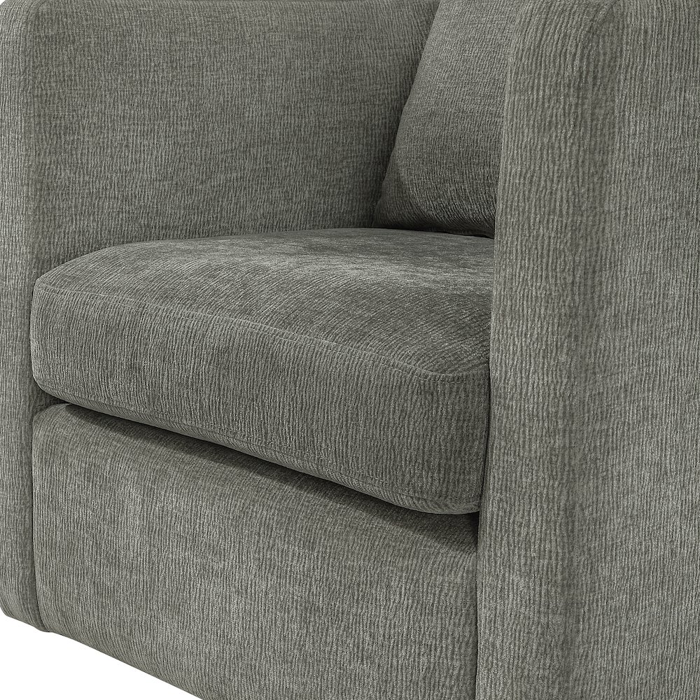 Sheldon Grey Swivel Barrel Chair. Picture 7