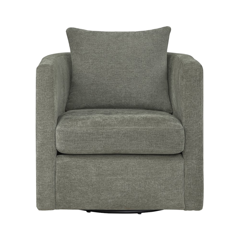 Sheldon Grey Swivel Barrel Chair. Picture 2