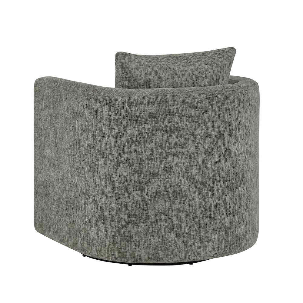 Sheldon Grey Swivel Barrel Chair. Picture 13