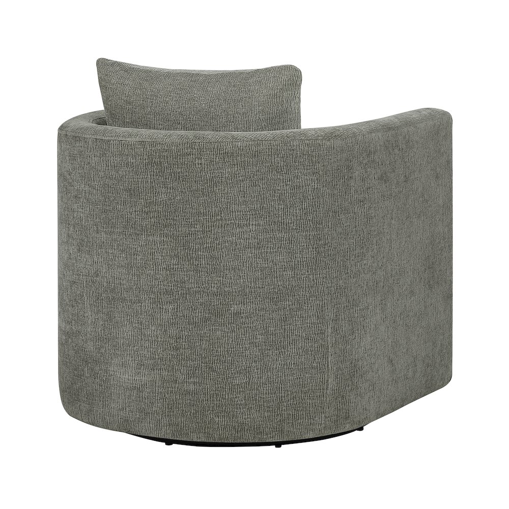 Sheldon Grey Swivel Barrel Chair. Picture 14