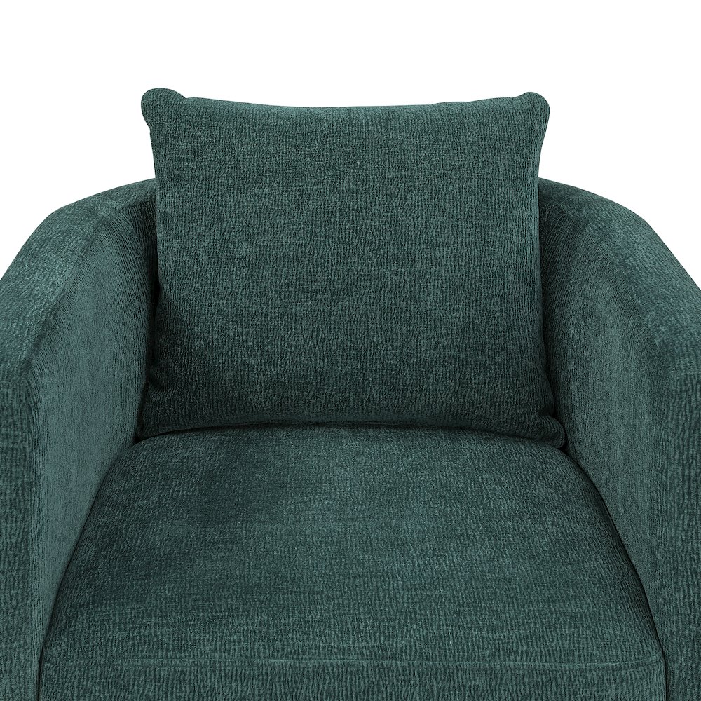 Sheldon Peacock Swivel Barrel Chair. Picture 4
