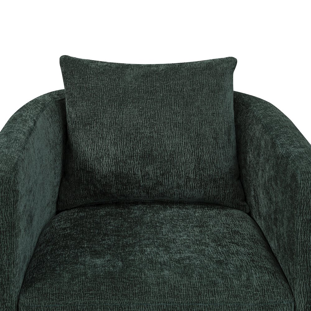Sheldon Kelly Green  Swivel Barrel Chair. Picture 4