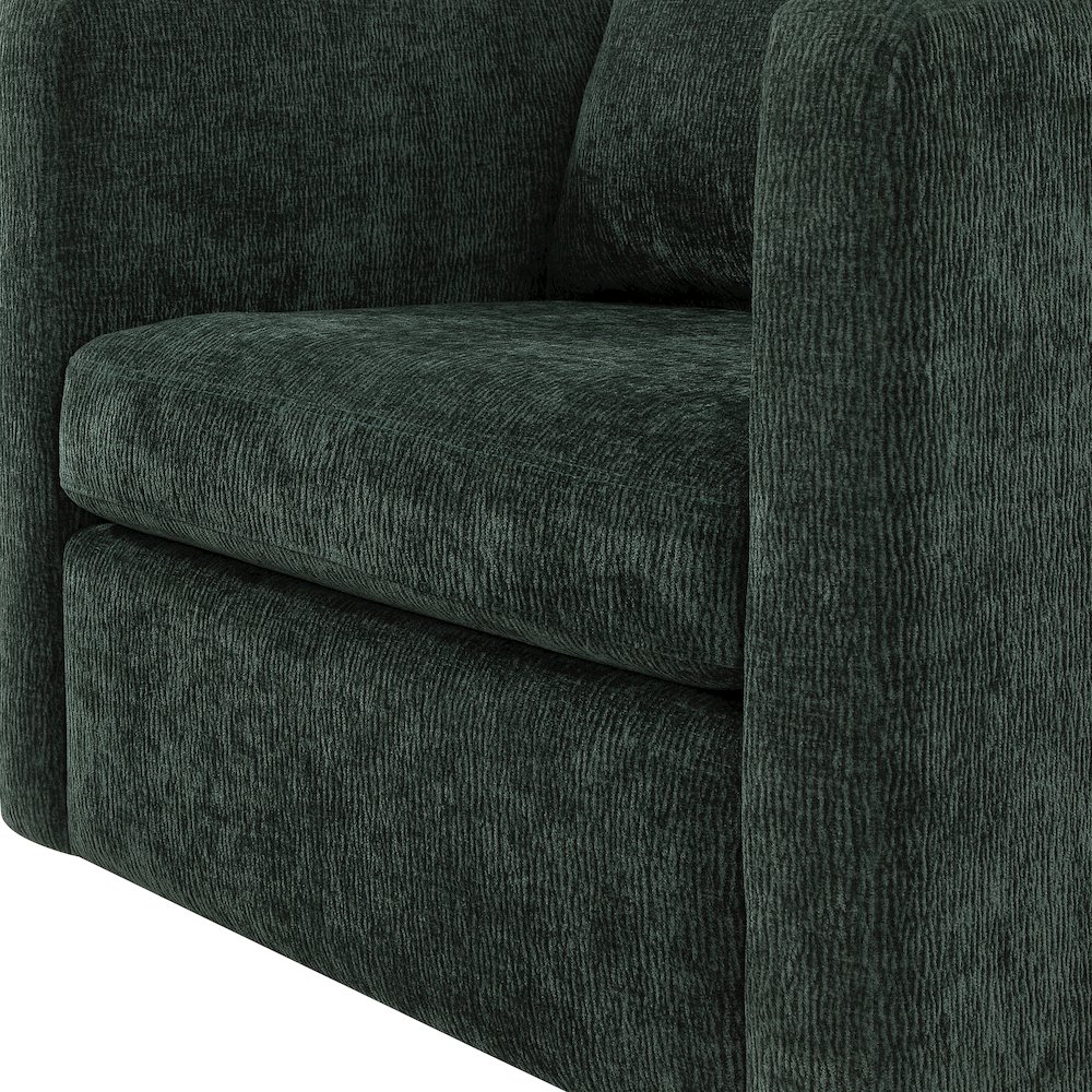 Sheldon Kelly Green  Swivel Barrel Chair. Picture 7