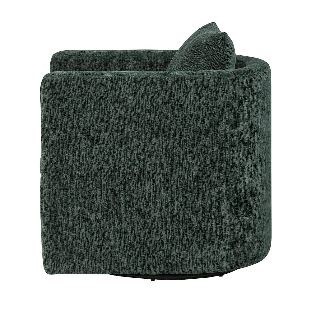 Sheldon Kelly Green  Swivel Barrel Chair. Picture 11