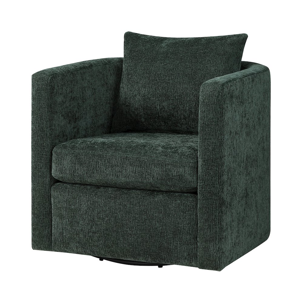 Sheldon Kelly Green  Swivel Barrel Chair. Picture 12