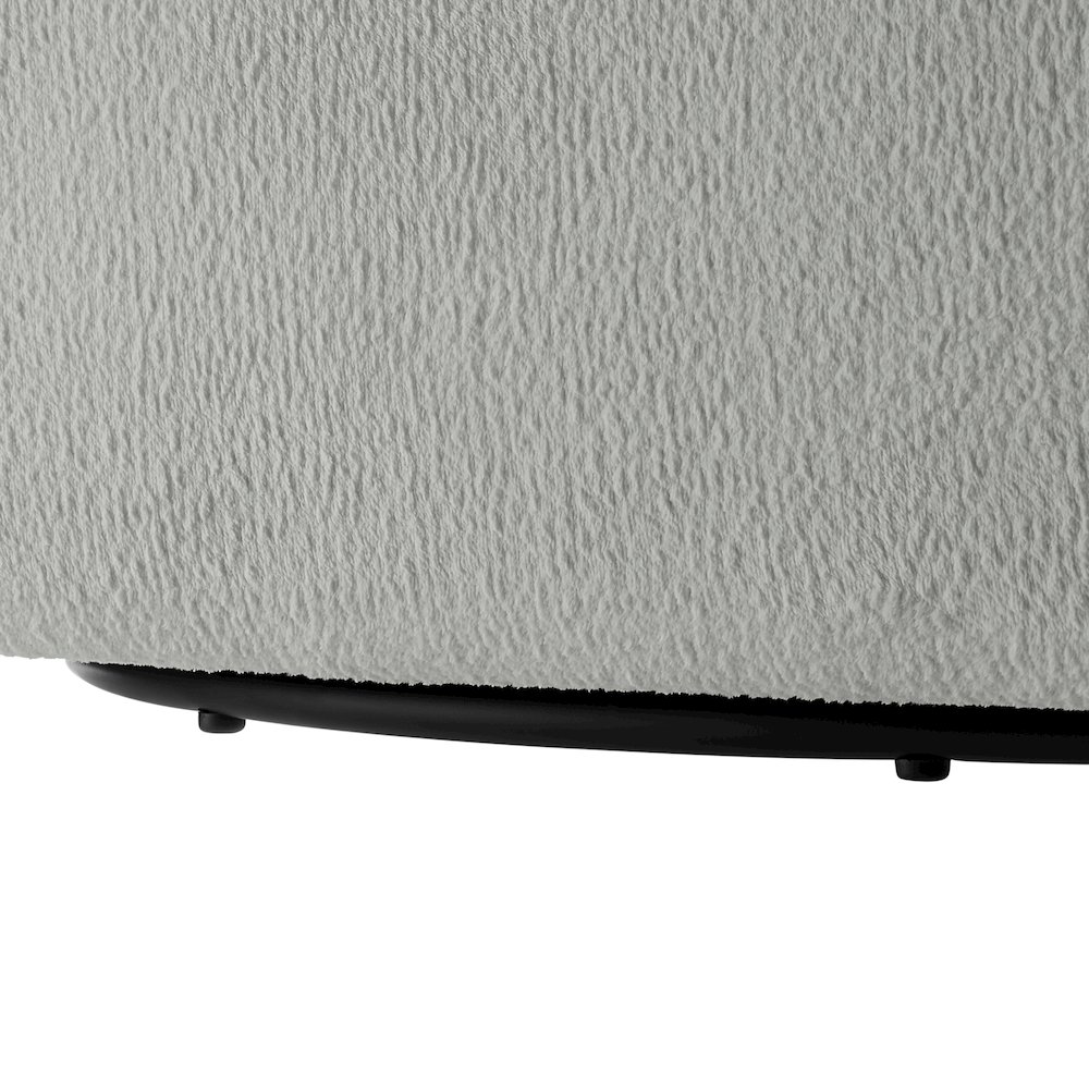 Sheldon Grey Performance Fabric Swivel Barrel Chair. Picture 8