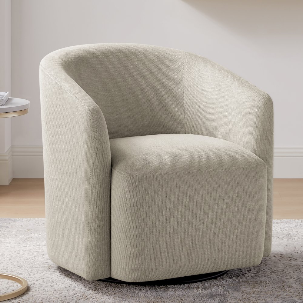 Amhurst Sea Oat Swivel Barrel Chair. Picture 4