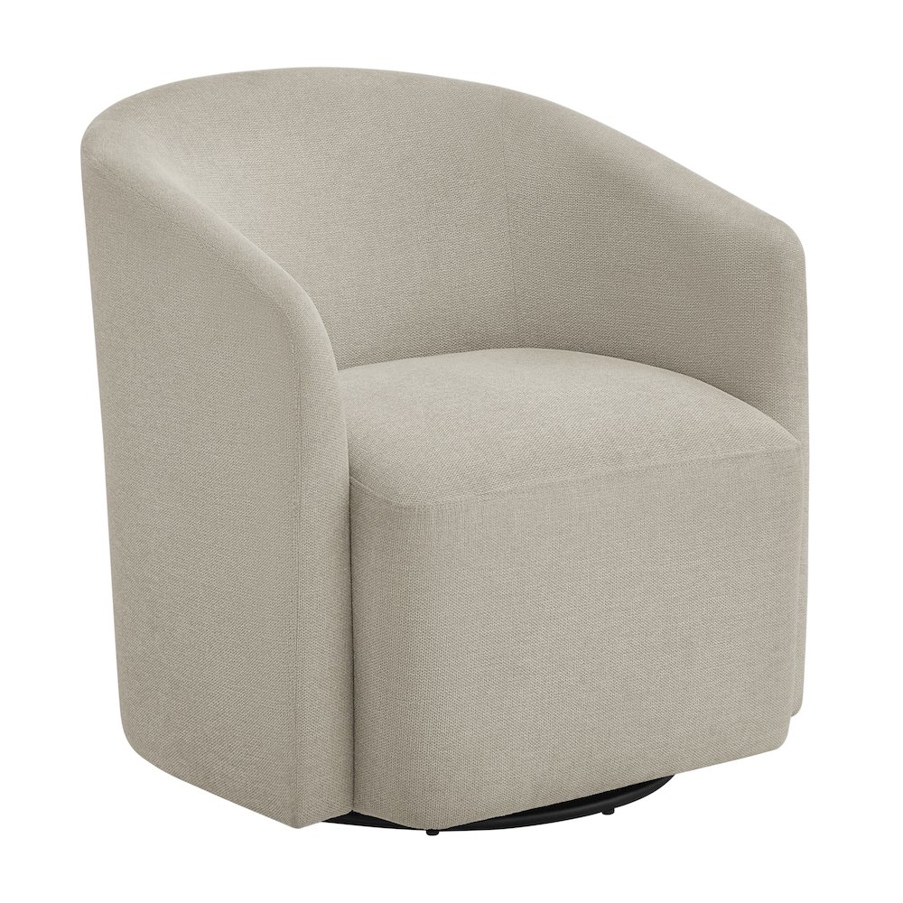 Amhurst Sea Oat Swivel Barrel Chair. Picture 1