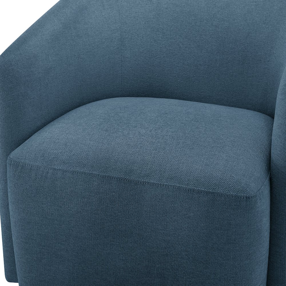 Amhurst Blue Swivel Barrel Chair. Picture 5