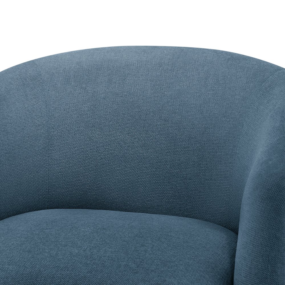 Amhurst Blue Swivel Barrel Chair. Picture 6