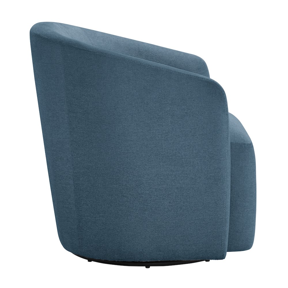 Amhurst Blue Swivel Barrel Chair. Picture 10