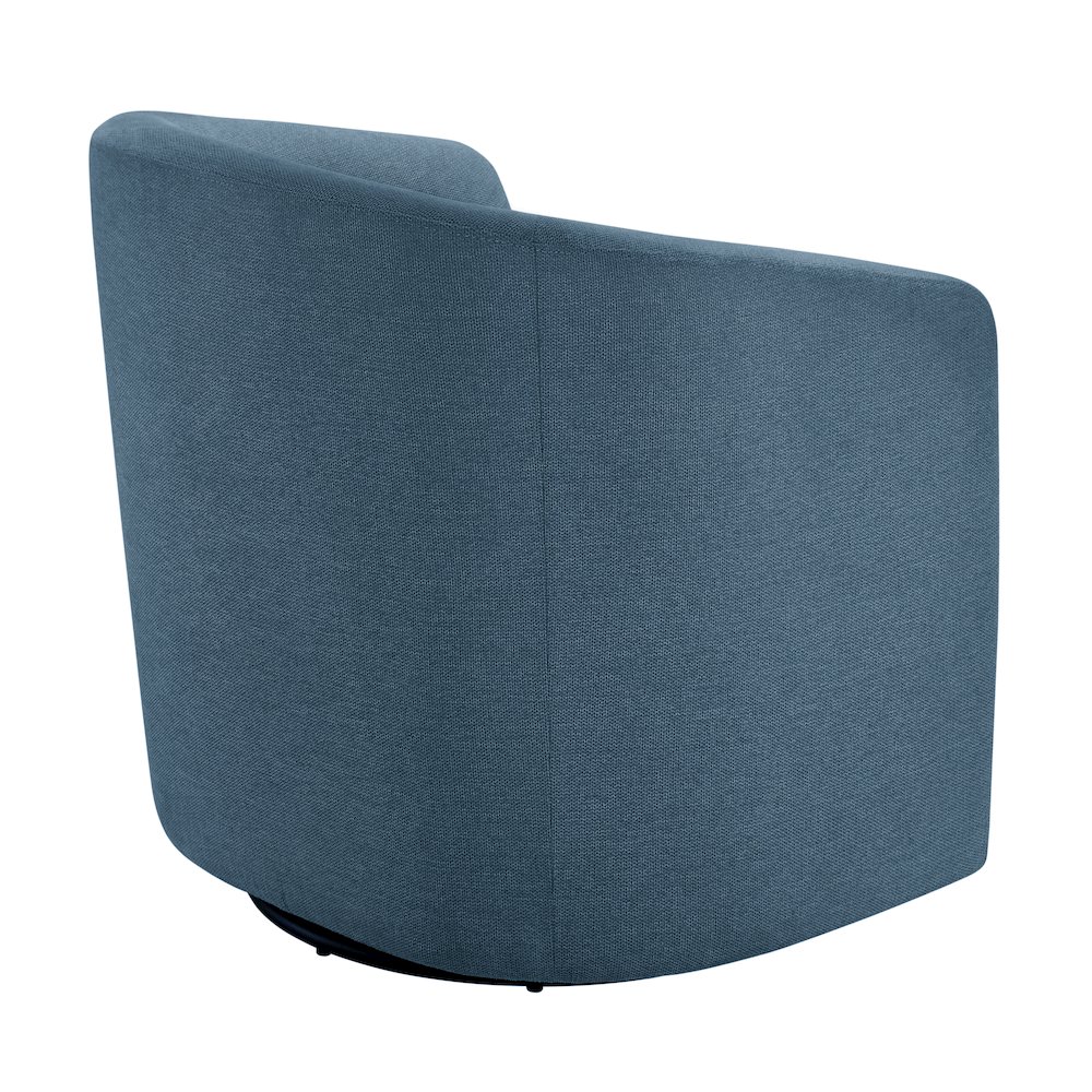Amhurst Blue Swivel Barrel Chair. Picture 11