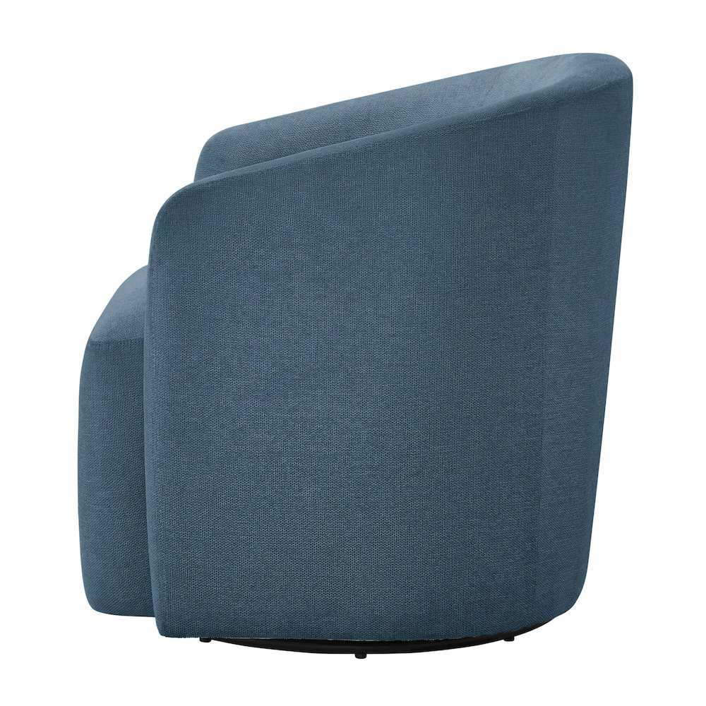 Amhurst Blue Swivel Barrel Chair. Picture 13