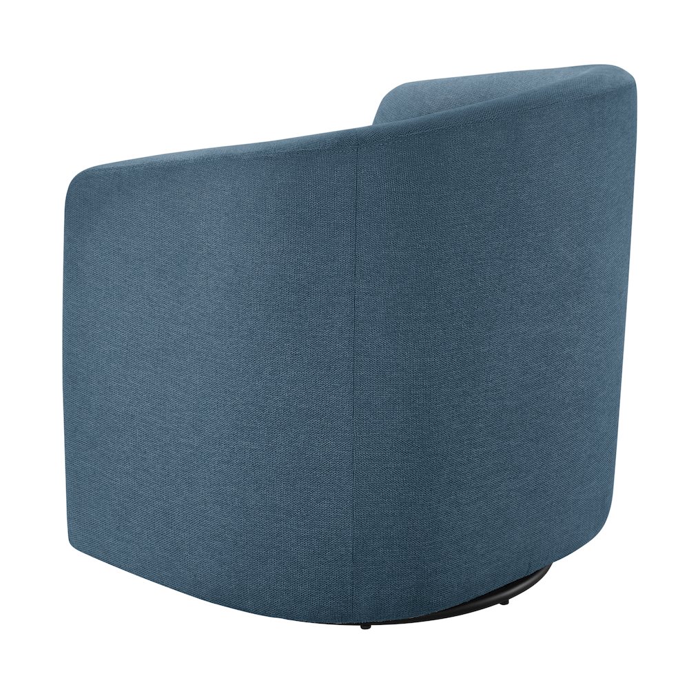 Amhurst Blue Swivel Barrel Chair. Picture 14