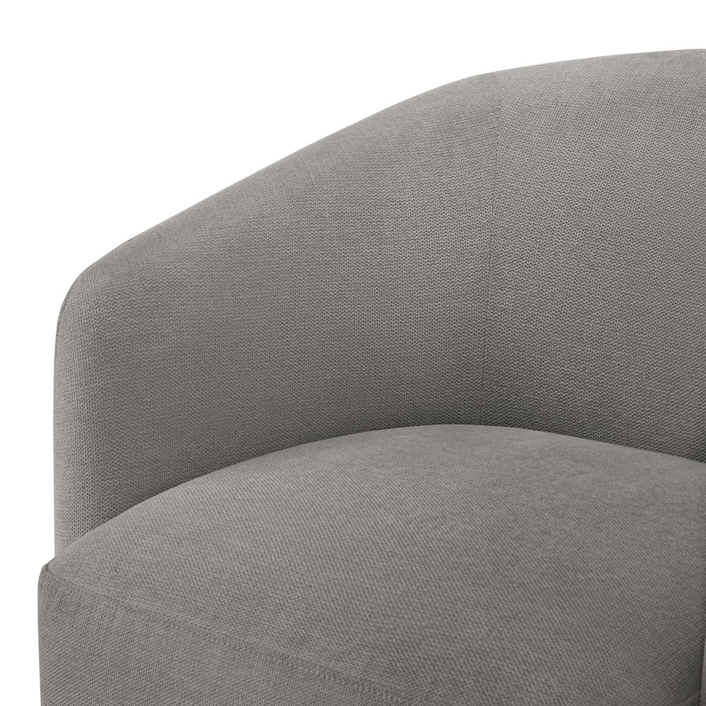 Amhurst Grey Swivel Barrel Chair. Picture 4