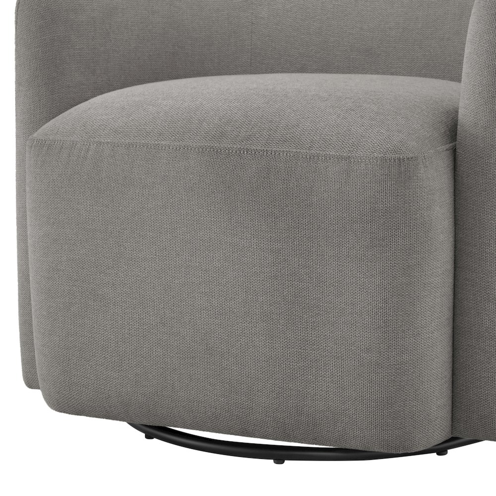 Amhurst Grey Swivel Barrel Chair. Picture 7