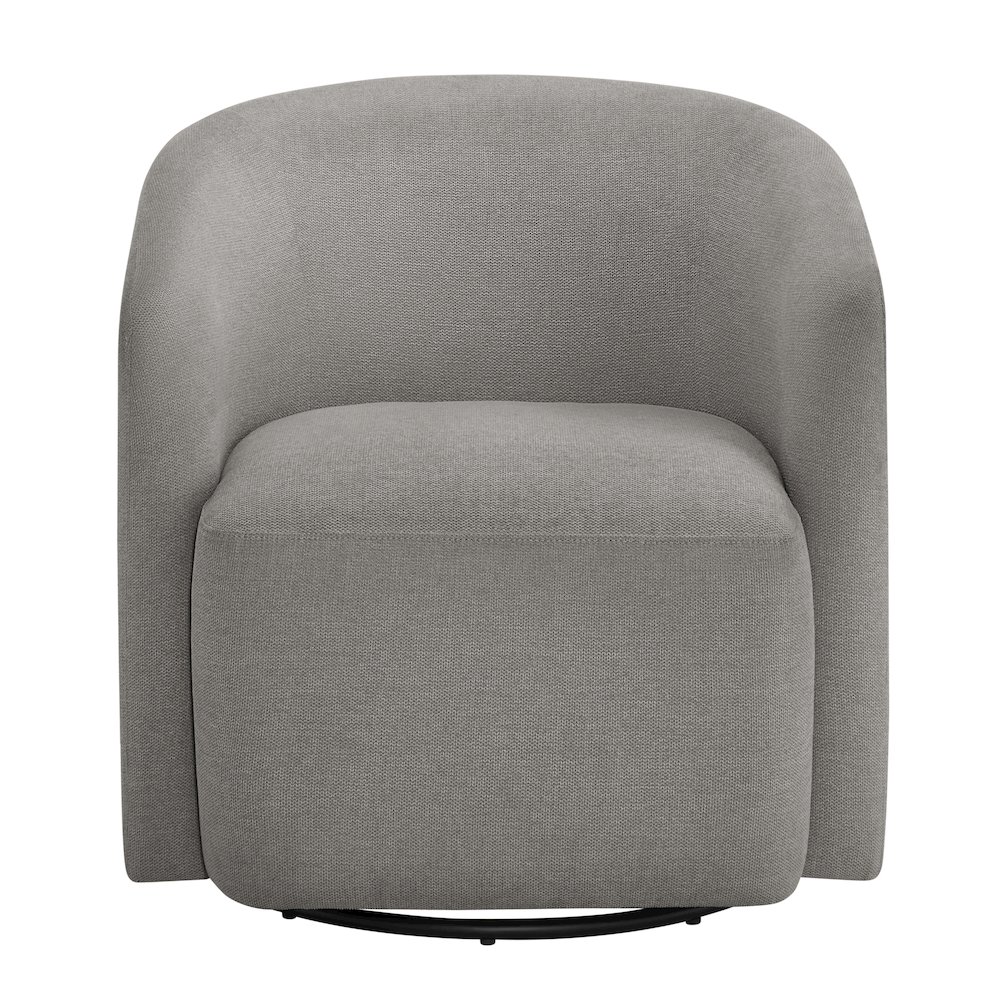 Amhurst Grey Swivel Barrel Chair. Picture 2