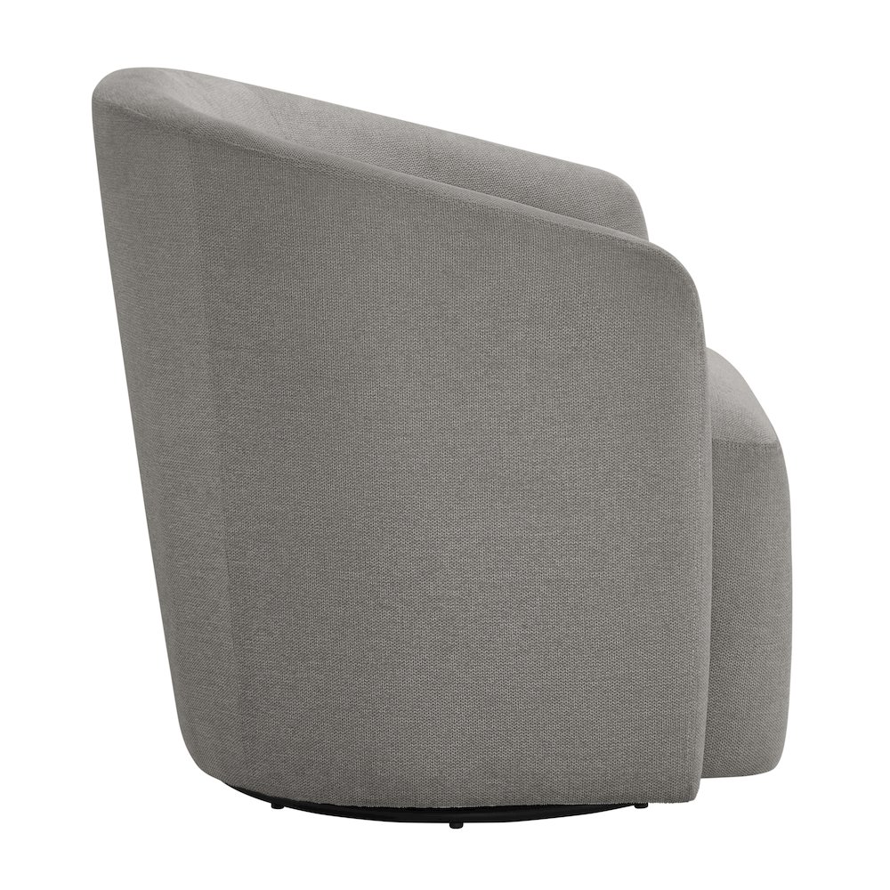 Amhurst Grey Swivel Barrel Chair. Picture 10
