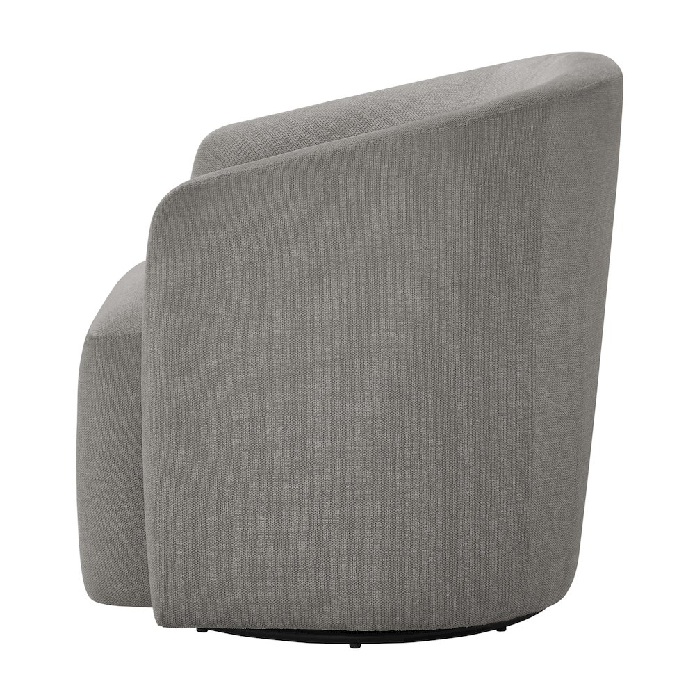 Amhurst Grey Swivel Barrel Chair. Picture 13