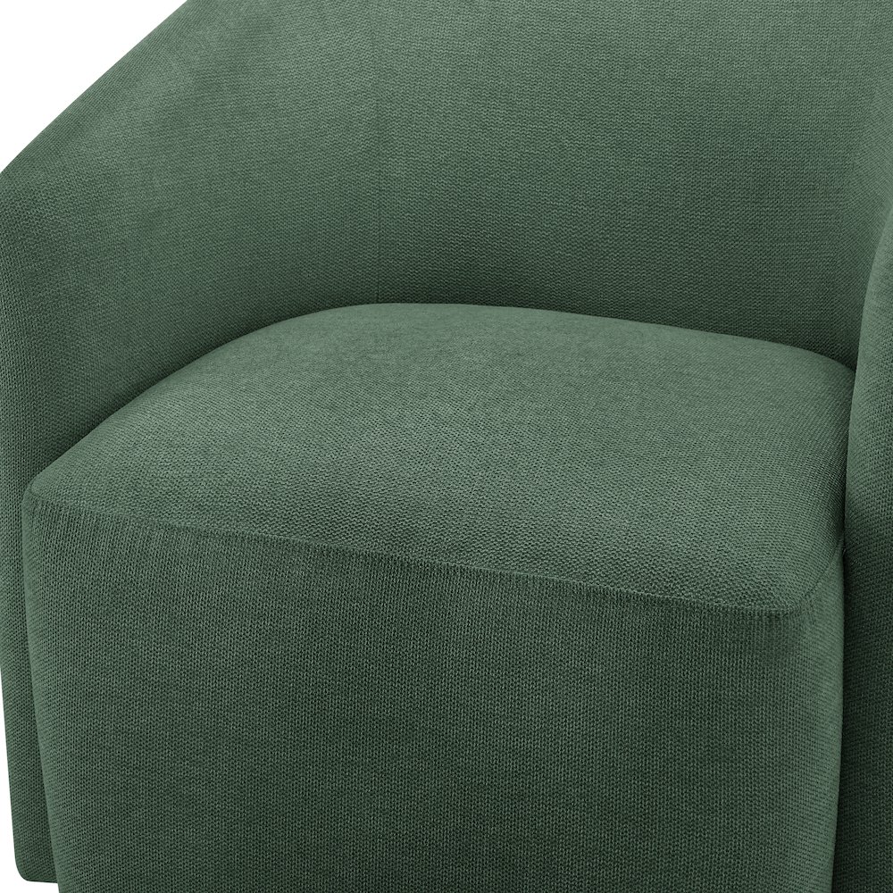 Amhurst Green Swivel Barrel Chair. Picture 6